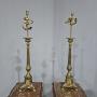 Pair Church Candlestick Table Lamps