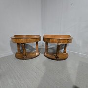 Pair Victorian Mahogany Console Tables