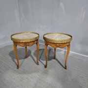 Super Pair French Kingwood Lamp Tables