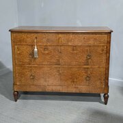 Superb French Amboyna Commode Chest Of Drawers