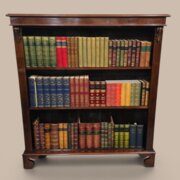 Victorian Mahogany Open Adjustable Library Bookcas