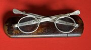 Early 19thC Silver Pebbles Glasses, Extending Arms