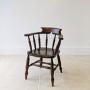 Antique Edwardian Elm & Beech Captain’s Chair