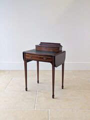 Antique Edwardian Inlaid Mahogany Writing Table