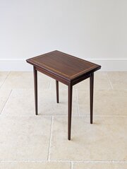 Antique Edwardian Mahogany Fold-Over Card Table