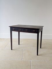 Antique George III Country House Oak Side Table