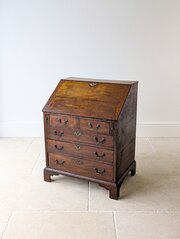 Antique George III Oak Bureau C.1780