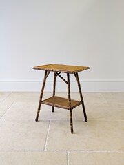 Antique Victorian Bamboo Occasional Table C.1890