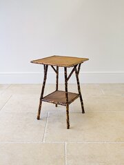 Antique Victorian Bamboo Occasional Table C.1890
