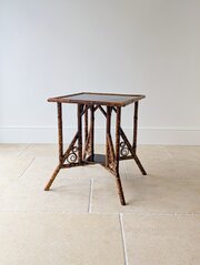 Antique Victorian Bamboo Occasional Table C.1890