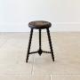 Antique Victorian Carved Oak Tripod Stool c.1890