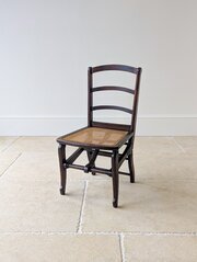 Antique Victorian Folding Campaign Chair C.1890