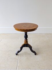 Antique Victorian Italian Marquetry Sorrento Table