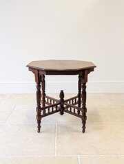 Antique Victorian Mahogany Octagonal Centre Table
