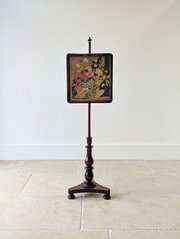 Antique William IV Rosewood Pole Screen C.1830