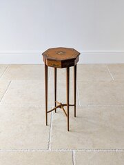 Edwardian Satinwood Sheraton Revival Candle Stand