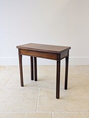 George III Mahogany Fold-over Tea Table C.1790