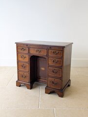 Georgian Sheraton Mahogany Kneehole Desk C.1790