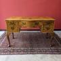 Mid Century Art Deco Style Burr Walnut Desk