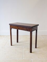 Regency Mahogany Concertina Card Table C.1820