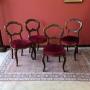 Set of 4 dining chairs  Set of 4 Victorian chairs