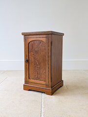 Victorian Aesthetic Movement Pitch Pine Bedside