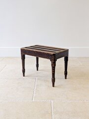 Victorian Beech Luggage Stand By Brown & Lamont