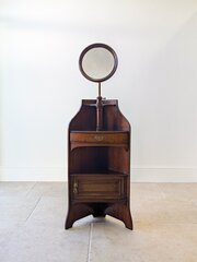 Victorian Mahogany Corner Shaving Stand C.1890