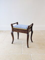 Victorian Mahogany Piano Stool With Storage