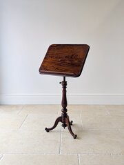 William IV Rosewood Reading Stand & Table C.1830