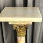 Onyx column  onyx and ormolu stand