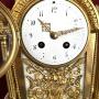 French gilt mantle clock  French mantel clock