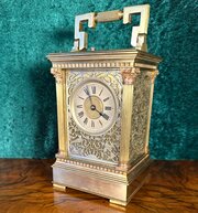 French Repeating 8-day Striking Carriage Clock 