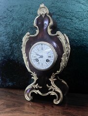 Mantle Clock In Louis XV Manner, Circa 1875