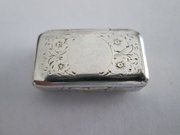 Victorian Silver Snuff Box   London 1856