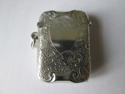 Victorian Silver Vesta Case