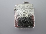 Victorian Silver Vesta Case