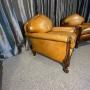 antique leather armchairs