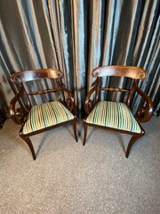 Pair Of Regency Carver  Chairs