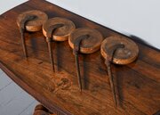 4 Large Wooden And Iron Wheels