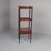 Antique George III Mahogany Narrow Whatnot