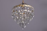 Brass And Hand-cut Crystal, Four-tier Chandelier