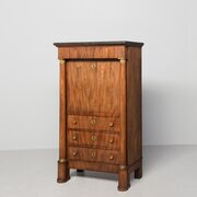 French King Louis XV Mahogany Secretaire Abattant
