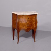French Louis XV Style Marble Top Commode