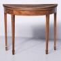 George III Style Inlaid Demi-Lune Table