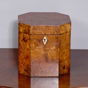 George IV Burr Elm Tea Caddy