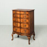 George I Style Serpentine-front, Chest Of Drawers