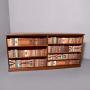 Large Mahogany Floor standing Open Bookcase