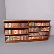 Large Mahogany Floor standing Open Bookcase