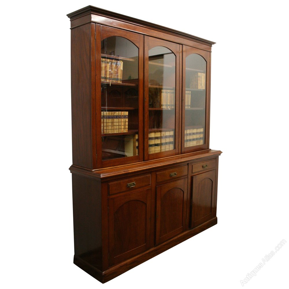 Late Victorian 3 Door Bookcase Antiques Atlas